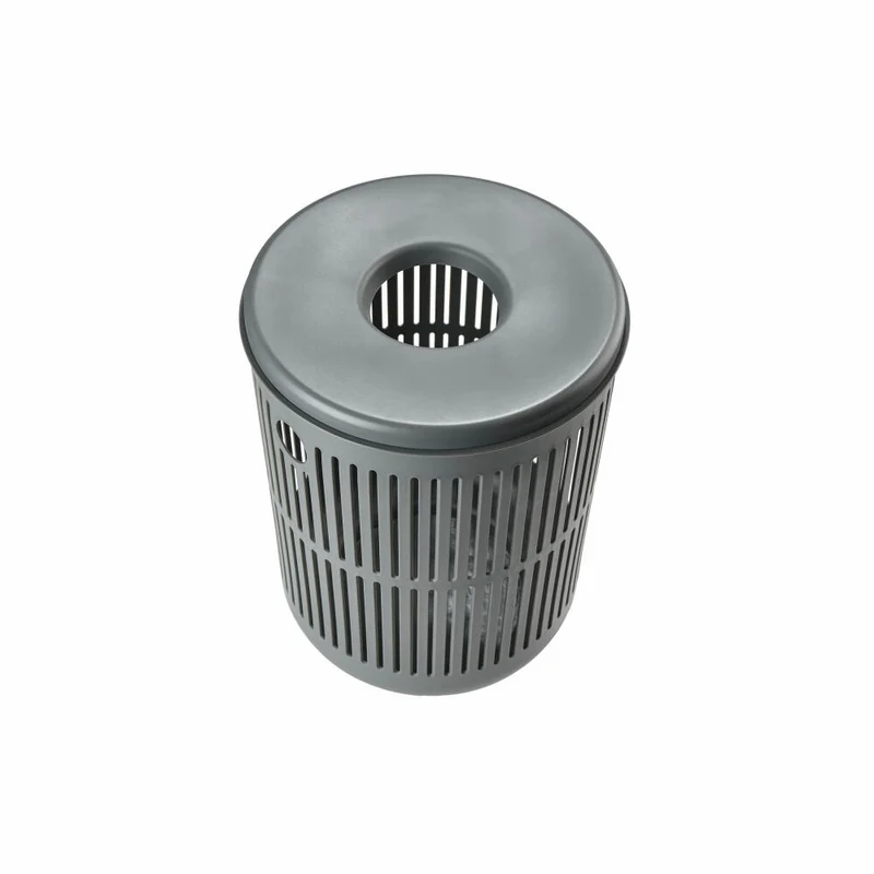 Zone Denmark Wäschekorb Ume, Wäschebox, Wäschetruhe, Wäschesammler, Kunststoff, Grey, 60 L, 26526