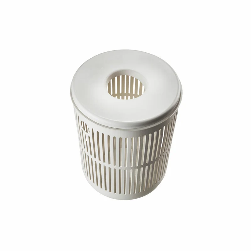 Zone Denmark Wäschekorb Ume, Wäschebox, Wäschetruhe, Wäschesammler, Kunststoff, Soft Grey, 60 L, 26527