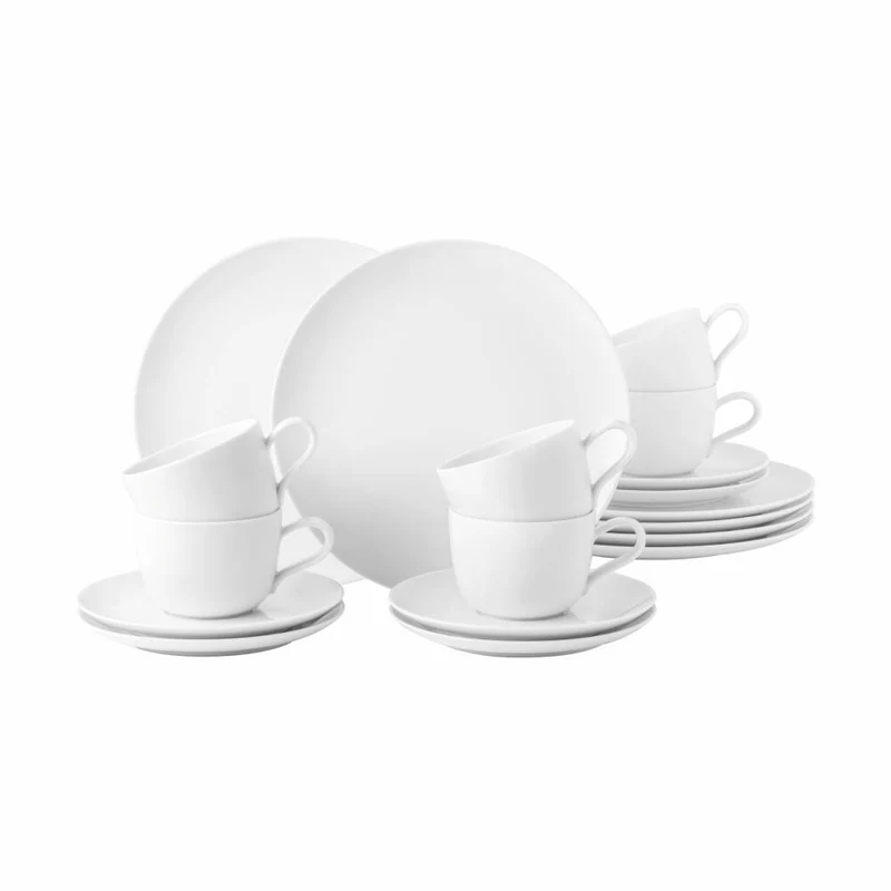 Seltmann Weiden Liberty Kaffeeservice, 18-tlg., Kaffee Service, Geschirrset, Porzellan, Mediterranean, 001.772383