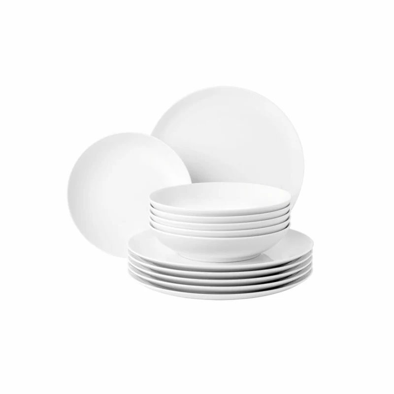 Seltmann Weiden Liberty Tafelservice, 12-tlg., Tafel Service, Essservice, Geschirr Set, Porzellan, Mediterranean, 001.772384