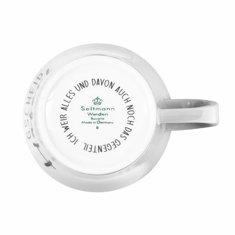 Seltmann Weiden Diva Becher Gescheid Haferl, Kaffeebecher, Teetasse, Tasse, Porzellan, 400 ml, 001.771942
