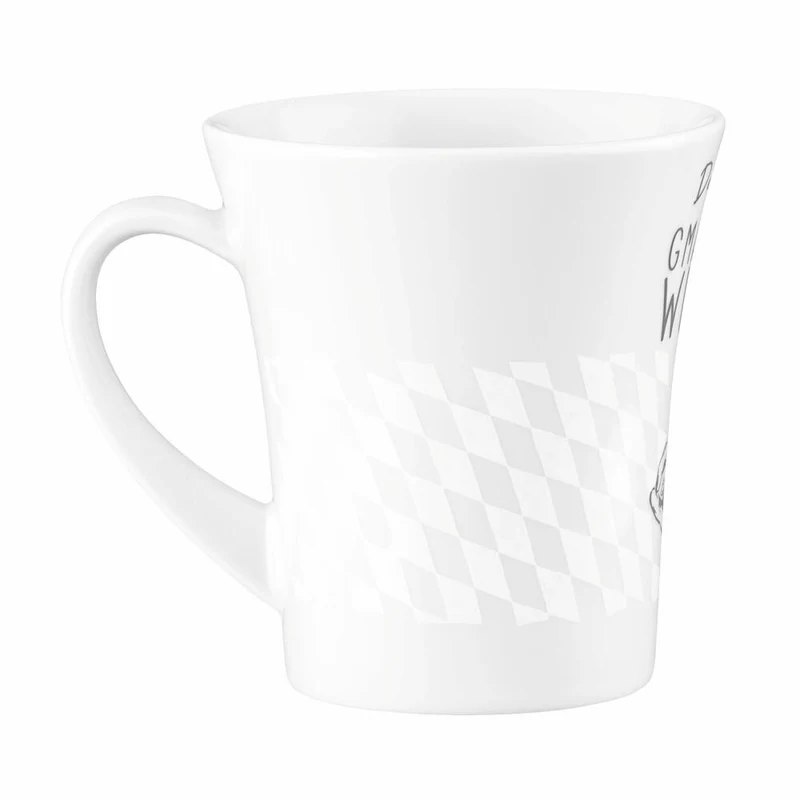 Seltmann Weiden Diva Becher Gmaahde Wiesn, Kaffeebecher, Teetasse, Tasse, Porzellan, 400 ml, 001.771943