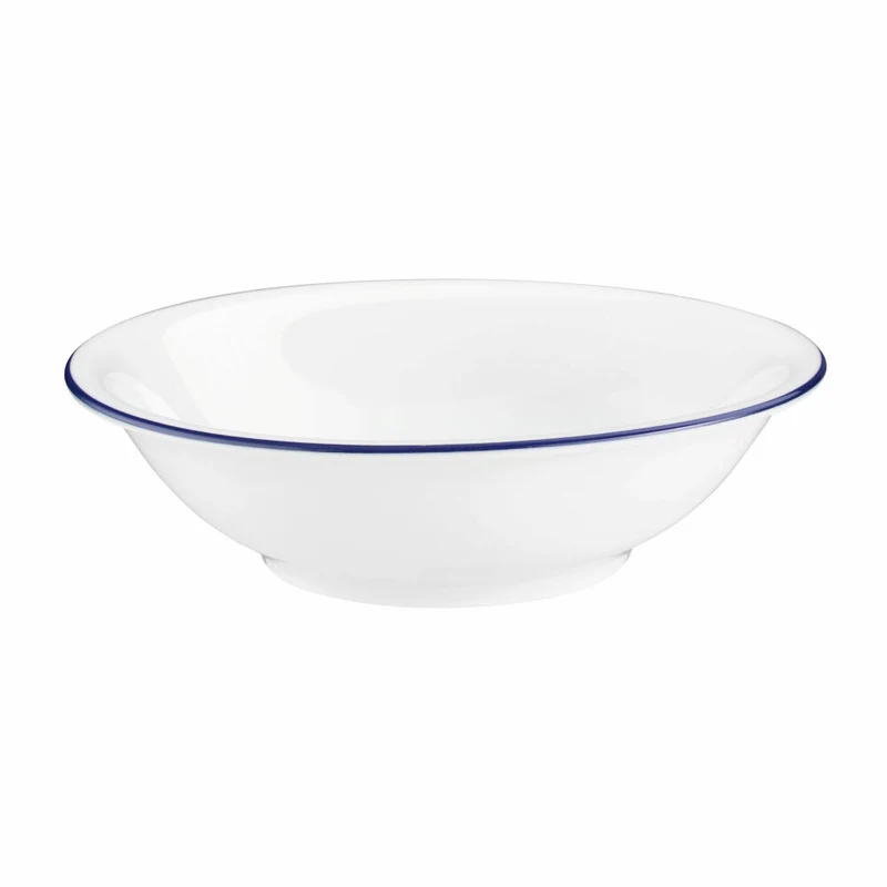 Seltmann Weiden Compact Dessertschale, Schale, Schüssel, Porzellan, Blaurand, Ø 13.2 cm, 001.718862