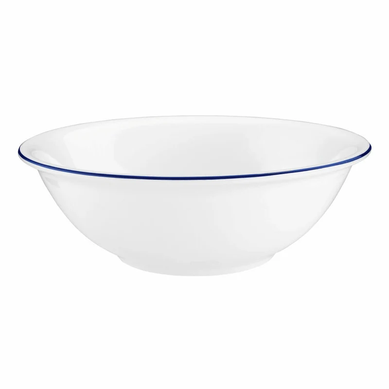 Seltmann Weiden Compact Schüssel, Schale, Salatschale, Porzellan, Blaurand, Ø 20 cm, 001.718864