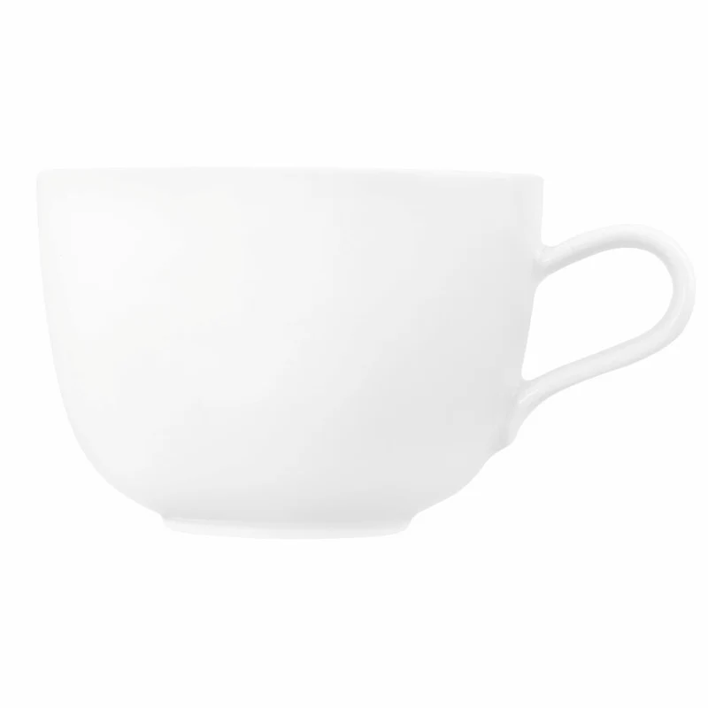 Seltmann Weiden Liberty Milchkaffeeobertasse, Milchkaffeetasse, Kaffeetasse, Kaffee Tasse, Porzellan, Weiß, 400 ml, 001.764202