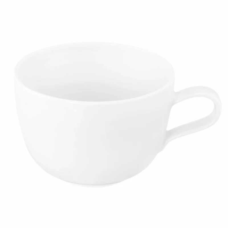 Seltmann Weiden Liberty Milchkaffeeobertasse, Milchkaffeetasse, Kaffeetasse, Kaffee Tasse, Porzellan, Weiß, 400 ml, 001.764202