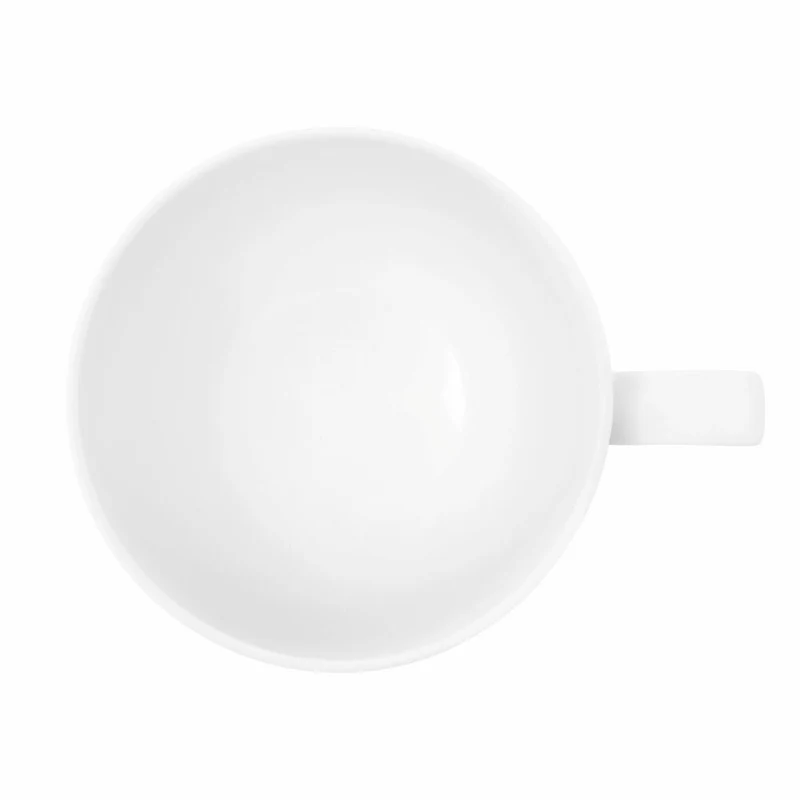 Seltmann Weiden Liberty Milchkaffeeobertasse, Milchkaffeetasse, Kaffeetasse, Kaffee Tasse, Porzellan, Weiß, 400 ml, 001.764202