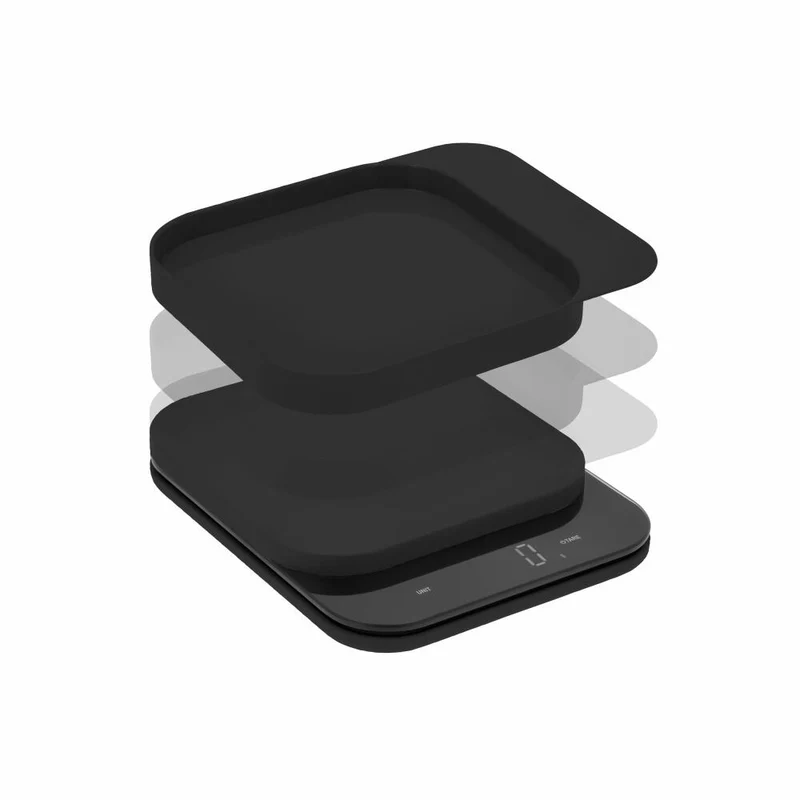 Rosti Küchenwaage Mensura, Grammwaage, ABS-Kunststoff, Schwarz, bis 10 kg, 25687
