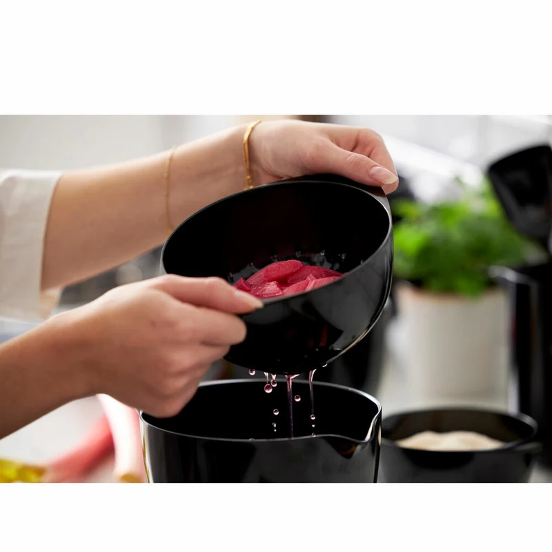 Rosti Seiher für Margrethe Schüssel 1.5 L, Siebeinsatz, Melamin, Schwarz, 23690