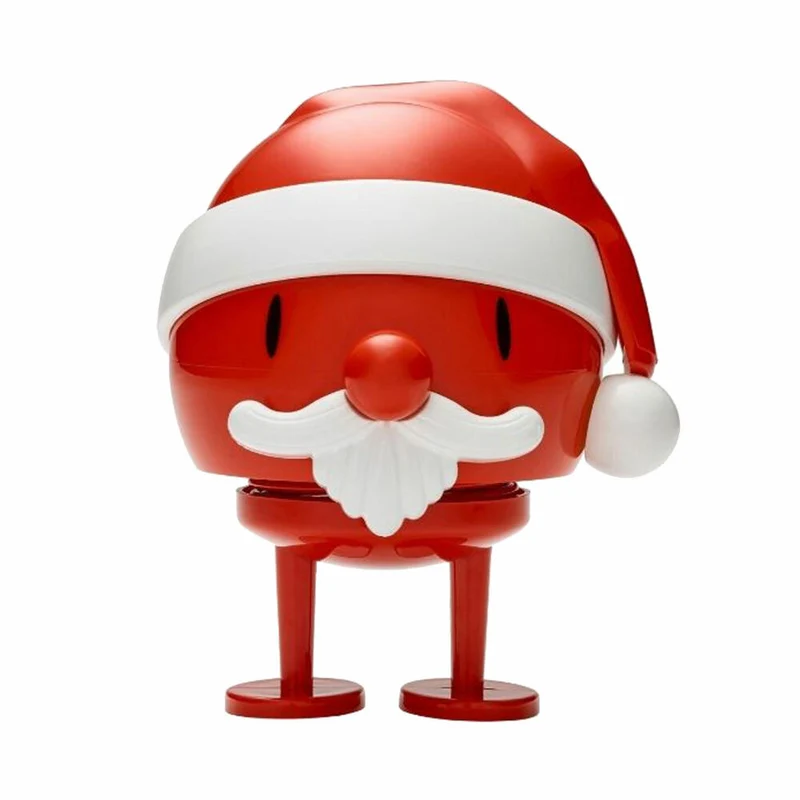 Hoptimist Medium Santa Claus Bumble, Wackelfigur, Wackel Figur, Dekoidee, Dekoration, Kunststoff, Rot, 26167