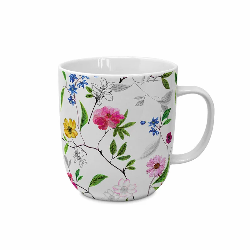 PPD Flower Power Single Mug, Tasse, Teetasse, Kaffetasse, Kaffee Becher, New Bone China, 400 ml, 164101618