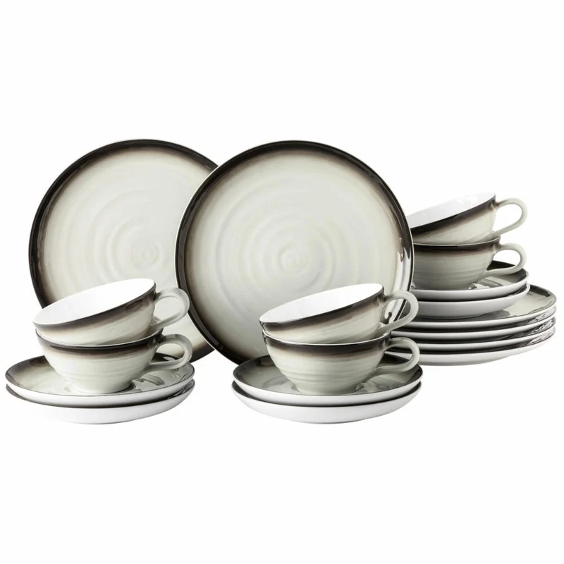Seltmann Weiden Terra Teeservice, 18-tlg., Tee Service, Geschirr Set, Porzellan, Corso, 001.772401
