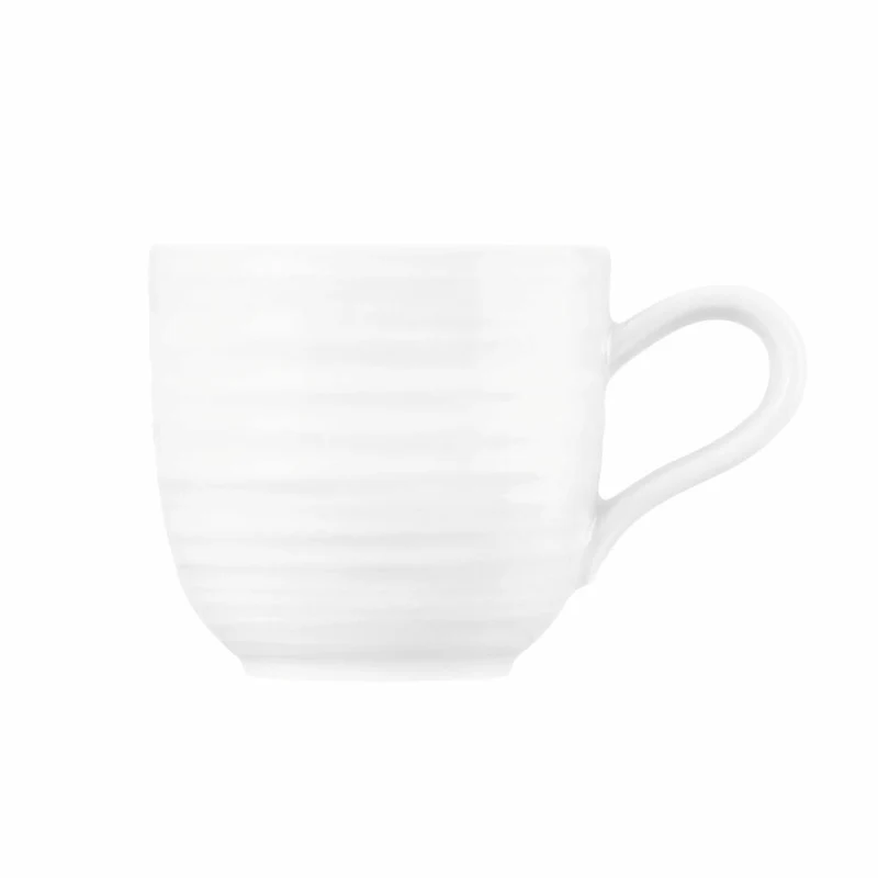 Seltmann Weiden Terra Espressoobertasse, Espressotasse, Espresso Tasse, Porzellan, Weiß, 100 ml, 001.766243