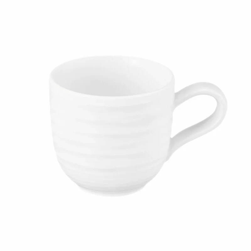 Seltmann Weiden Terra Espressoobertasse, Espressotasse, Espresso Tasse, Porzellan, Weiß, 100 ml, 001.766243