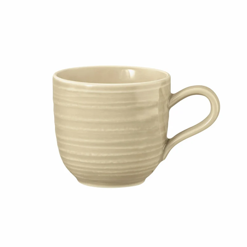 Seltmann Weiden Terra Espressoobertasse, Espressotasse, Espresso Tasse, Porzellan, Sandbeige, 100 ml, 001.766249