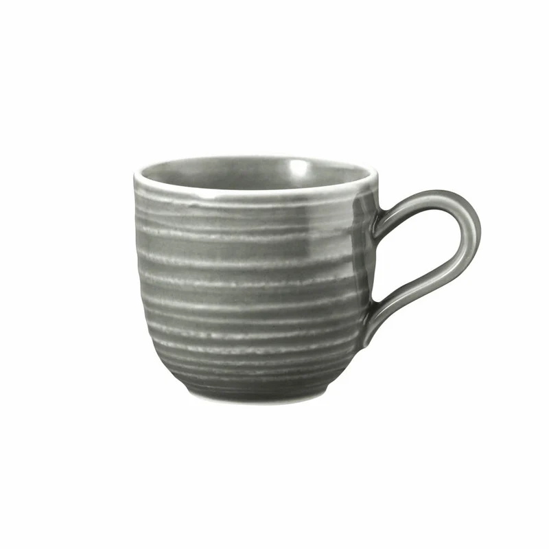 Seltmann Weiden Terra Espressoobertasse, Espressotasse, Espresso Tasse, Porzellan, Perlgrau, 100 ml, 001.766253
