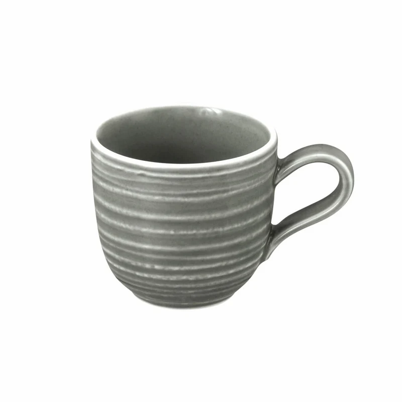 Seltmann Weiden Terra Espressoobertasse, Espressotasse, Espresso Tasse, Porzellan, Perlgrau, 100 ml, 001.766253