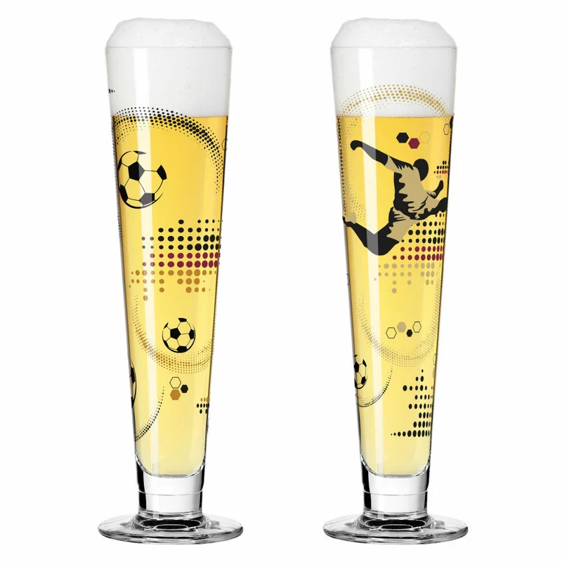 Ritzenhoff Bierglas Heldenfest F24, 2er Set, Christine Kordes, Biergläser, Kristallglas, 385 ml, 6271001