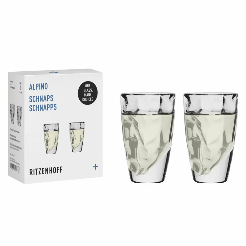 Ritzenhoff Alpino Espresso Glas 001, 2er Set, Ritzenhoff Design Team, Espressoglas, Kristallglas, 53 ml, 3991001