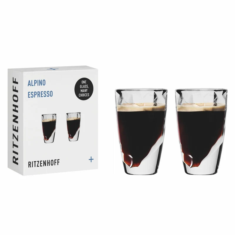 Ritzenhoff Alpino Espresso Glas 001, 2er Set, Ritzenhoff Design Team, Espressoglas, Kristallglas, 53 ml, 3991001