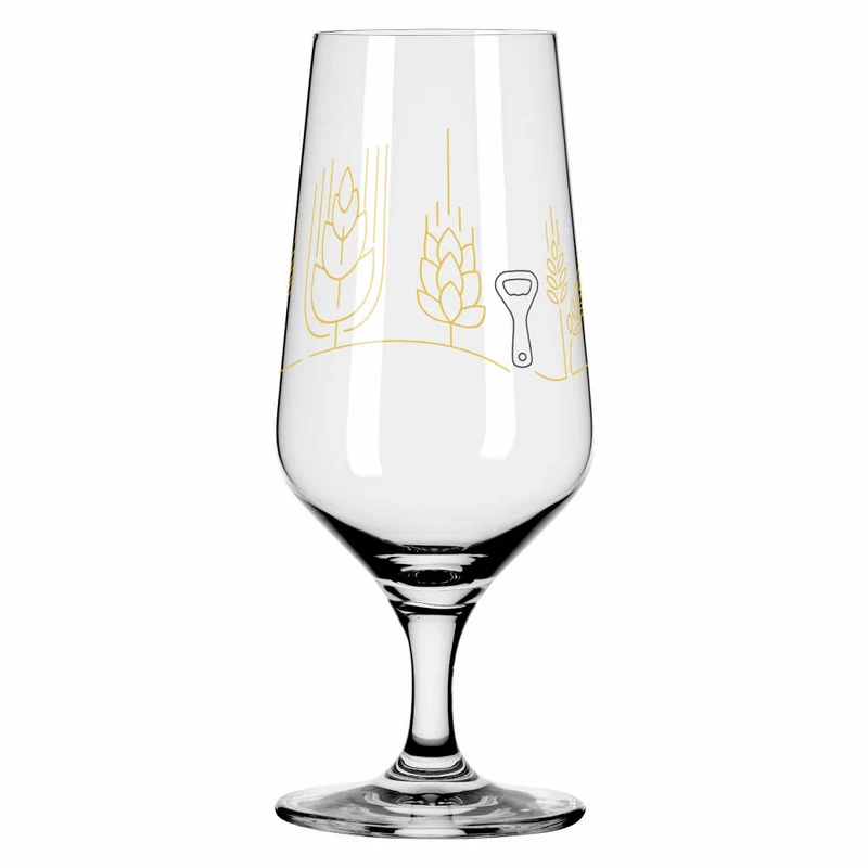 Ritzenhoff Brauchzeit Pils 011 012 F24, 2er Set, Ritzenhoff Design Team, Pilsglas, Kristallglas, 374 ml, 3471006