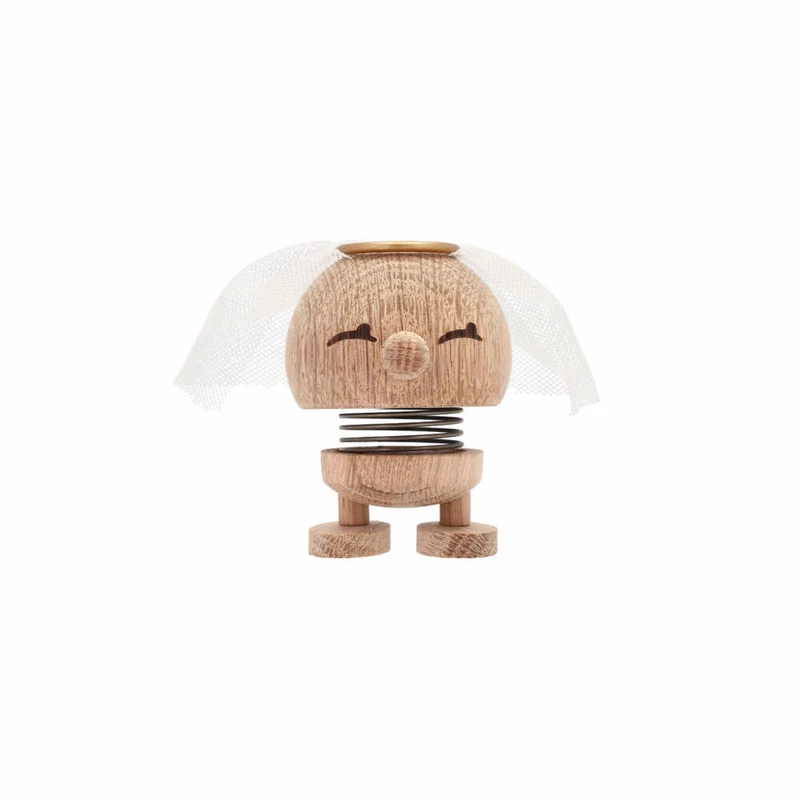 Hoptimist Dekofigur Bride S Raw Oak, Braut, Wackelfigur, Eichenholz, Hellbraun, 6.8 cm, 28068