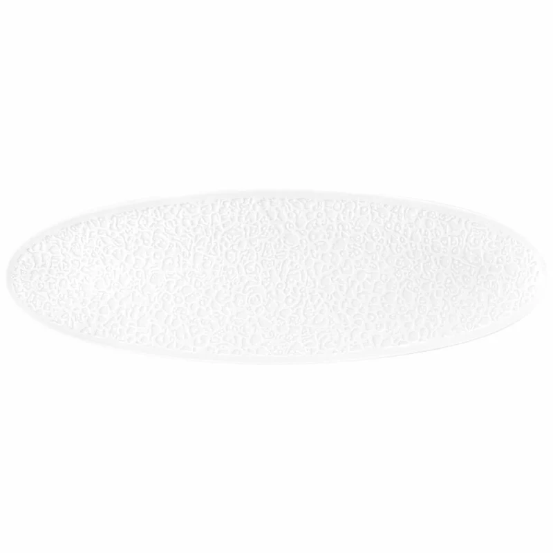 Seltmann Weiden Nori-Home Coupplatte, Servierteller, Servierplatte, Porzellan, Weiß, 44 x 14 cm, 001.772516
