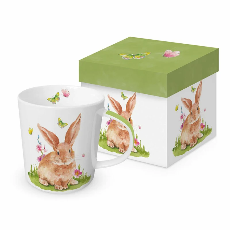 PPD Mr. Rabbit Trend Mug, in Geschenkbox, Henkelbecher, Kaffeebecher, Becher, Tasse, New Bone China, 400 ml, 604334
