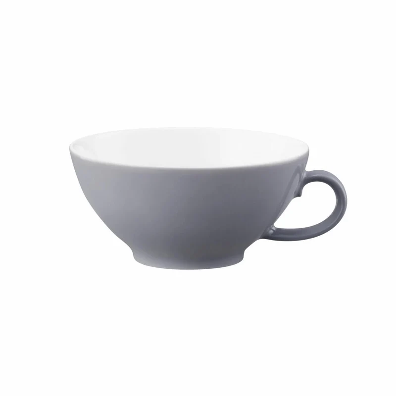 Seltmann Weiden Life Teetasse, Tee Tasse, Kaffeetasse, Porzellan, Fashion Elegant Grey, 140 ml, 001.743880