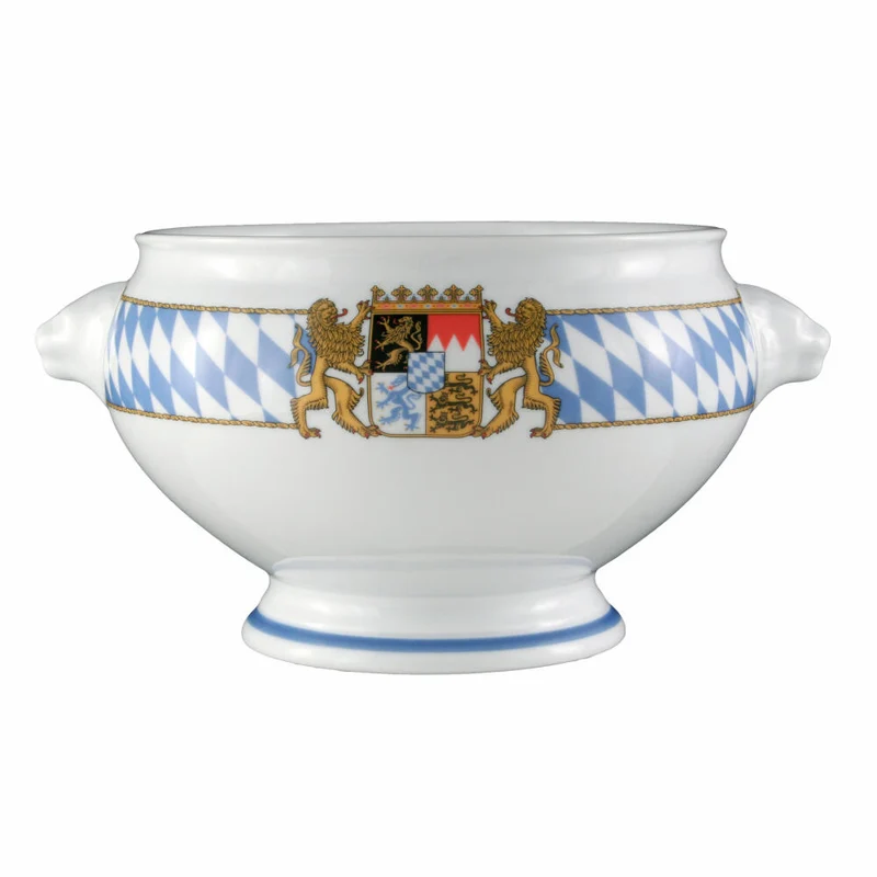 Seltmann Weiden Compact Terrine Löwenkopf, Weißwursttopf, Schüssel, Porzellan, 3 L, 001.455459