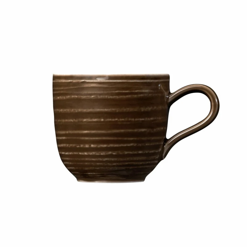 Seltmann Weiden Terra Espressoobertasse, Espressotasse, Espresso Tasse, Porzellan, Erdbraun, 100 ml, 001.766257