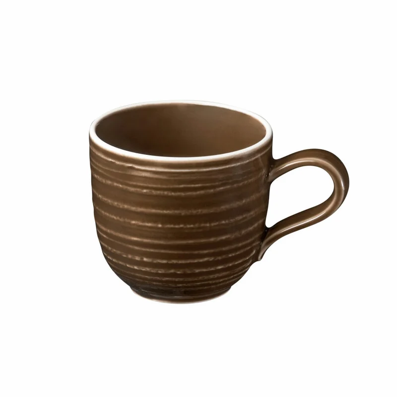 Seltmann Weiden Terra Espressoobertasse, Espressotasse, Espresso Tasse, Porzellan, Erdbraun, 100 ml, 001.766257