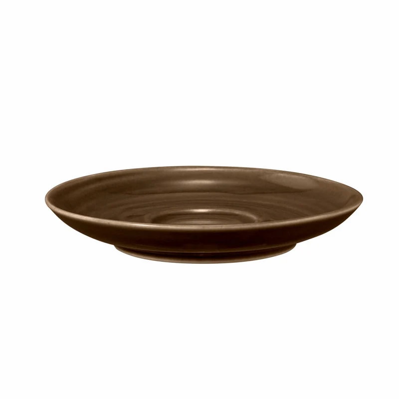 Seltmann Weiden Terra Espressountertasse, Untertasse, Porzellan, Erdbraun, Ø 12 cm, 001.766258