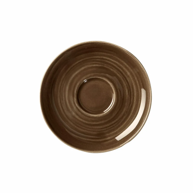 Seltmann Weiden Terra Espressountertasse, Untertasse, Porzellan, Erdbraun, Ø 12 cm, 001.766258