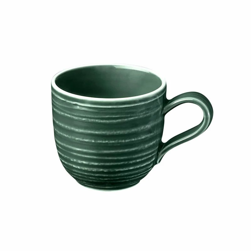 Seltmann Weiden Terra Espressoobertasse, Espressotasse, Espresso Tasse, Porzellan, Moosgrün, 100 ml, 001.766261