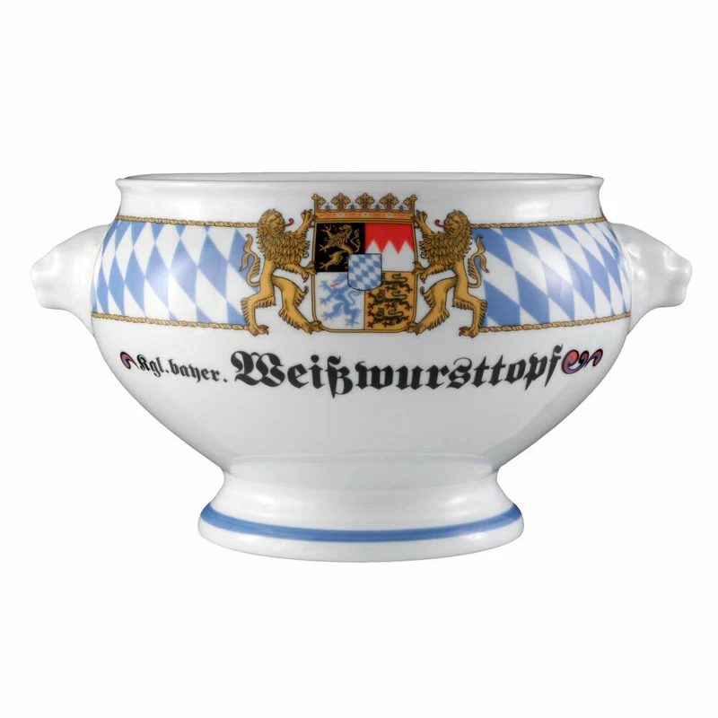 Seltmann Weiden Compact Terrine Löwenkopf, Weißwursttopf, Schüssel, Porzellan, 2 L, 001.455576