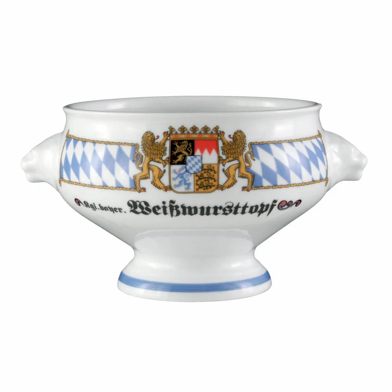 Seltmann Weiden Compact Terrine Löwenkopf, Weißwursttopf, Schüssel, Porzellan, 1 L, 001.455693
