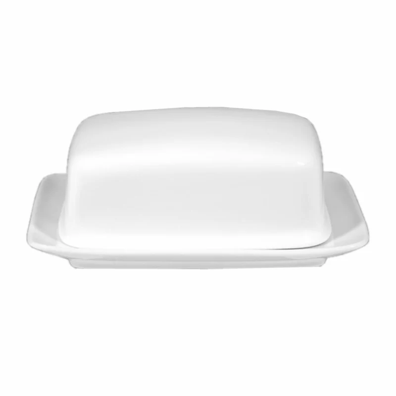 Seltmann Weiden Compact Butterdose, für 250 g, Butterschale, Porzellan, Weiß, 001.458043