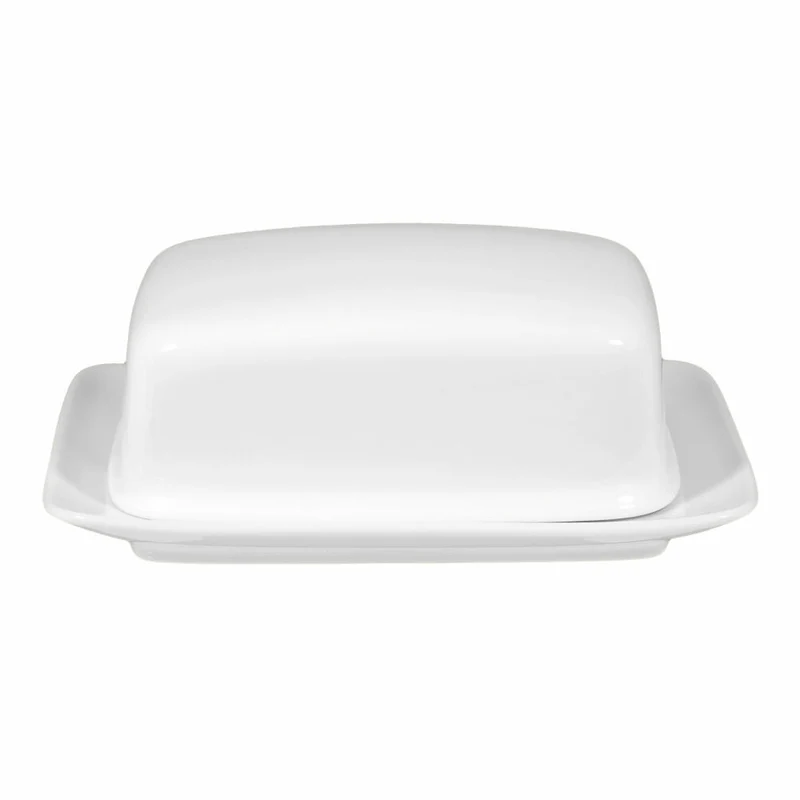 Seltmann Weiden Compact Butterdose, für 250 g, Butterschale, Porzellan, Weiß, 001.458043