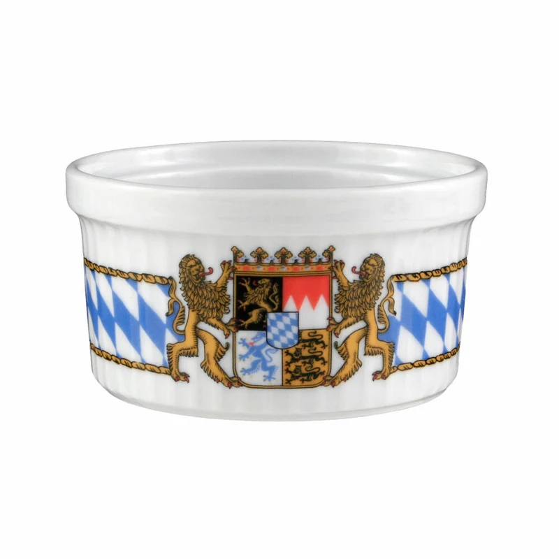 Seltmann Weiden Compact Pastetennapf Schmalz, Pastetenform, Schale, Schüssel, Porzellan, Bayern Dekor, Ø 9 cm, 001.459714