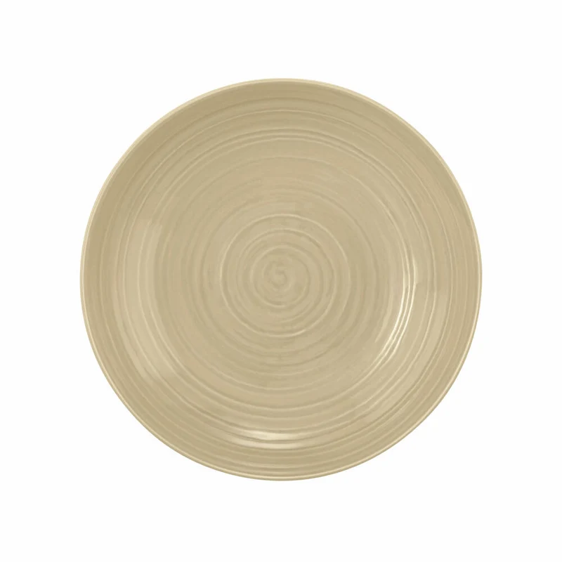 Seltmann Weiden Terra Coupteller Tief, Pastateller, Teller, Porzellan, Sandbeige, Ø 26 cm, 001.766882