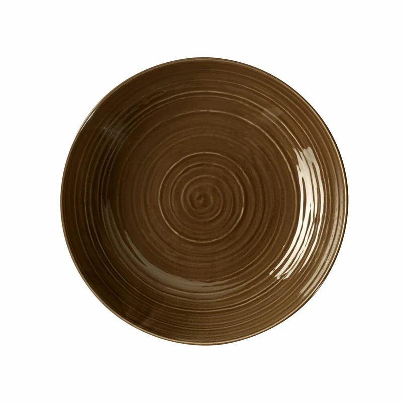 Seltmann Weiden Terra Coupteller Tief, Pastateller, Teller, Porzellan, Erdbraun, Ø 26 cm, 001.766886