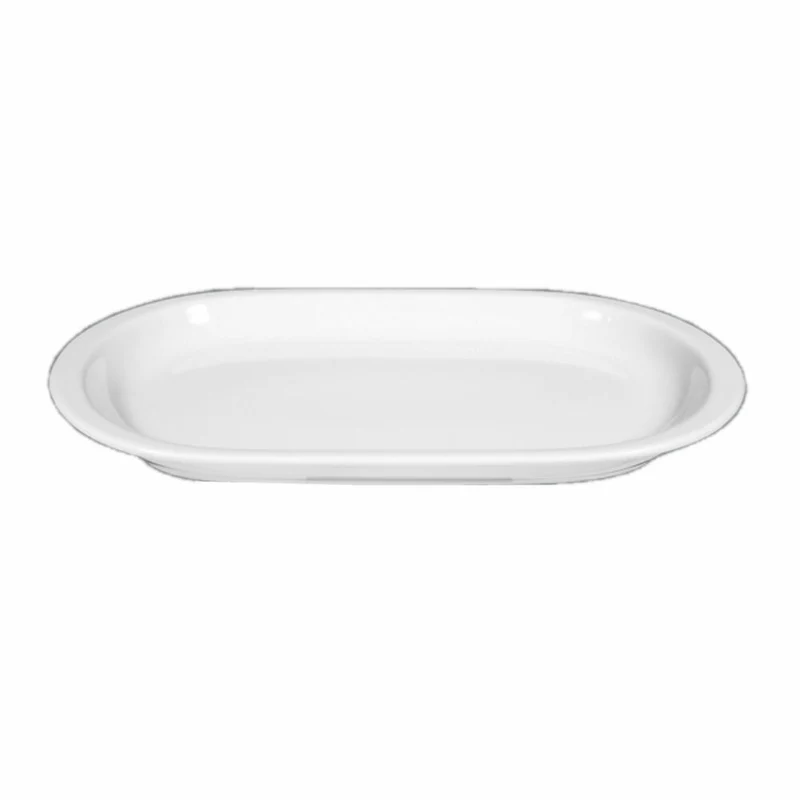 Seltmann Weiden Compact Platte Oval, Servierplatte, Servierteller, Porzellan, Weiß, 33 cm, 001.466621