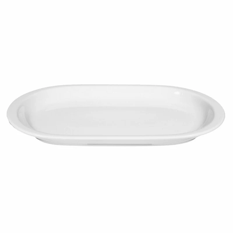 Seltmann Weiden Compact Platte Oval, Servierplatte, Servierteller, Porzellan, Weiß, 33 cm, 001.466621