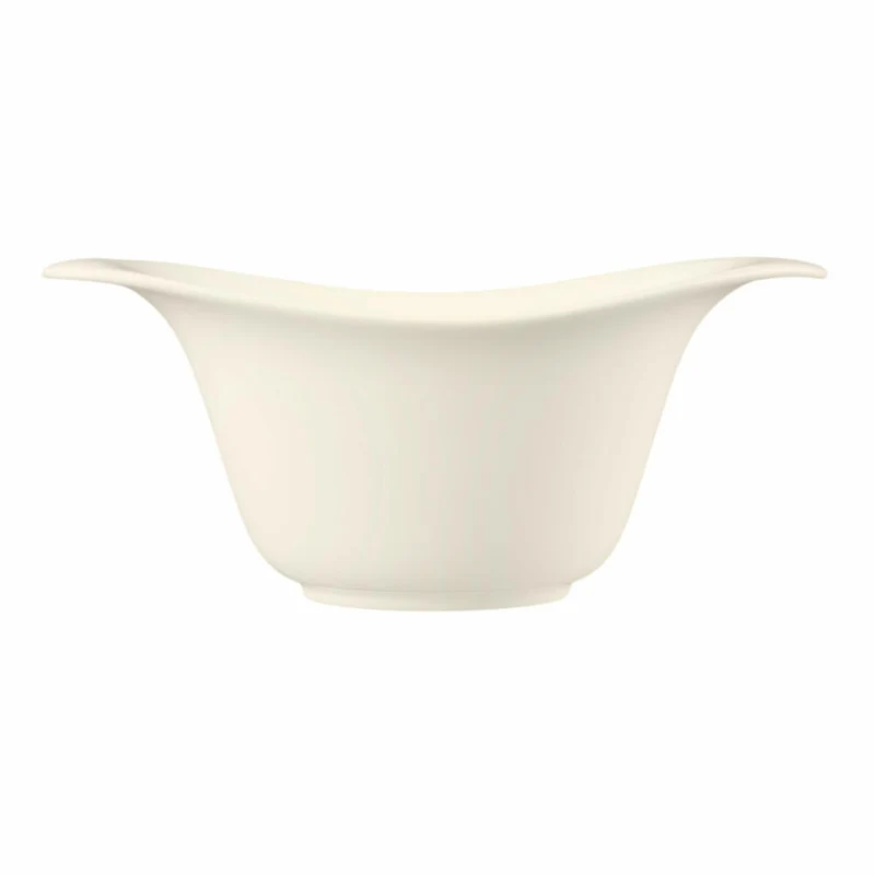 Seltmann Weiden Zoé Fine Diamond Eventbowl Oval, Schüssel, Schale, Porzellan, Creme Uni, 380 ml, 001.746251