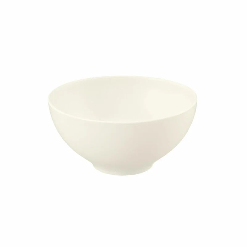 Seltmann Weiden Zoé Fine Diamond Schüssel Rund, Schale, Porzellan, Creme Uni, Ø 15.7 cm, 001.746252