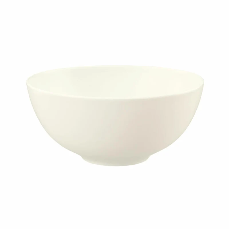Seltmann Weiden Zoé Fine Diamond Schüssel Rund, Schale, Porzellan, Creme Uni, Ø 21.3 cm, 001.746253