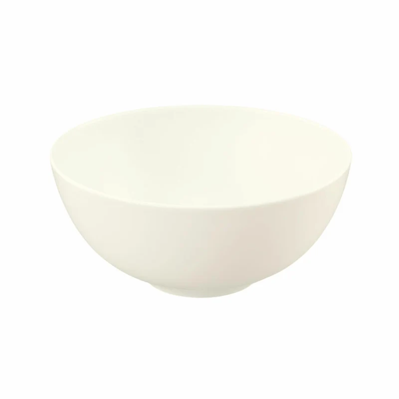 Seltmann Weiden Zoé Fine Diamond Schüssel Rund, Schale, Porzellan, Creme Uni, Ø 21.3 cm, 001.746253