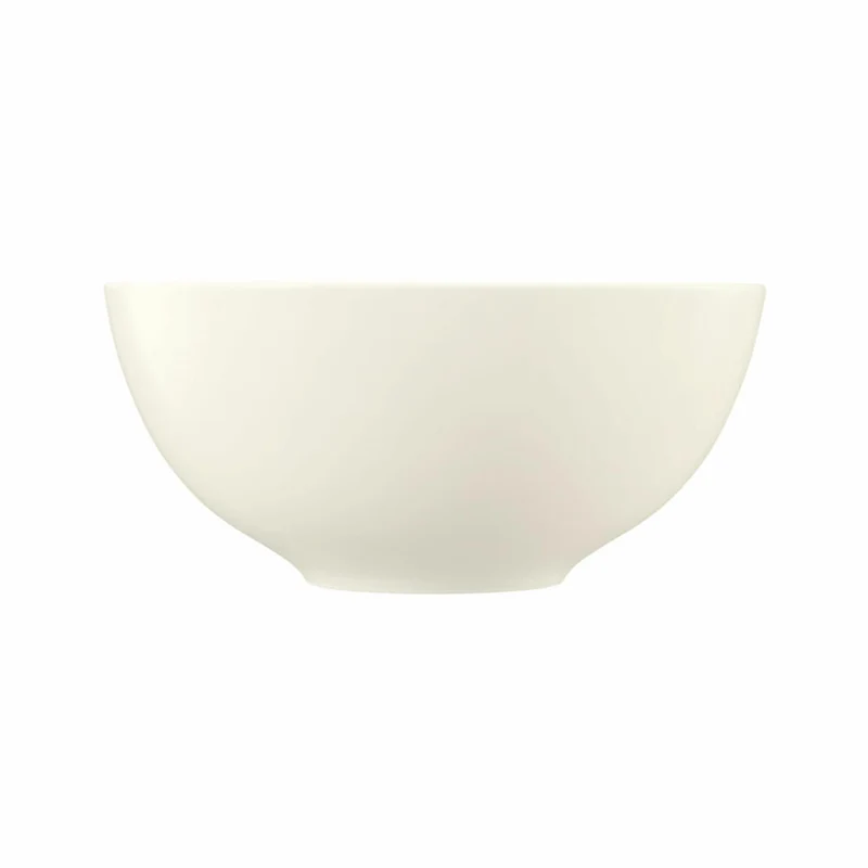 Seltmann Weiden Zoé Fine Diamond Schüssel Rund, Schale, Porzellan, Creme Uni, Ø 21.3 cm, 001.746253