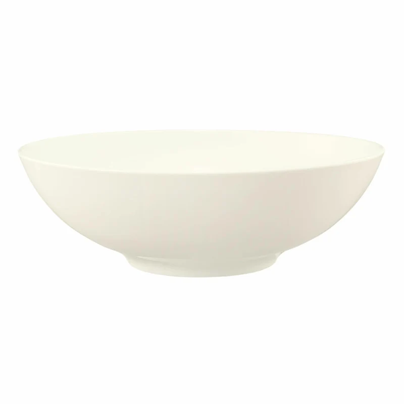 Seltmann Weiden Zoé Fine Diamond Schüssel Rund, Schale, Porzellan, Creme Uni, Ø 30.4 cm, 001.746254